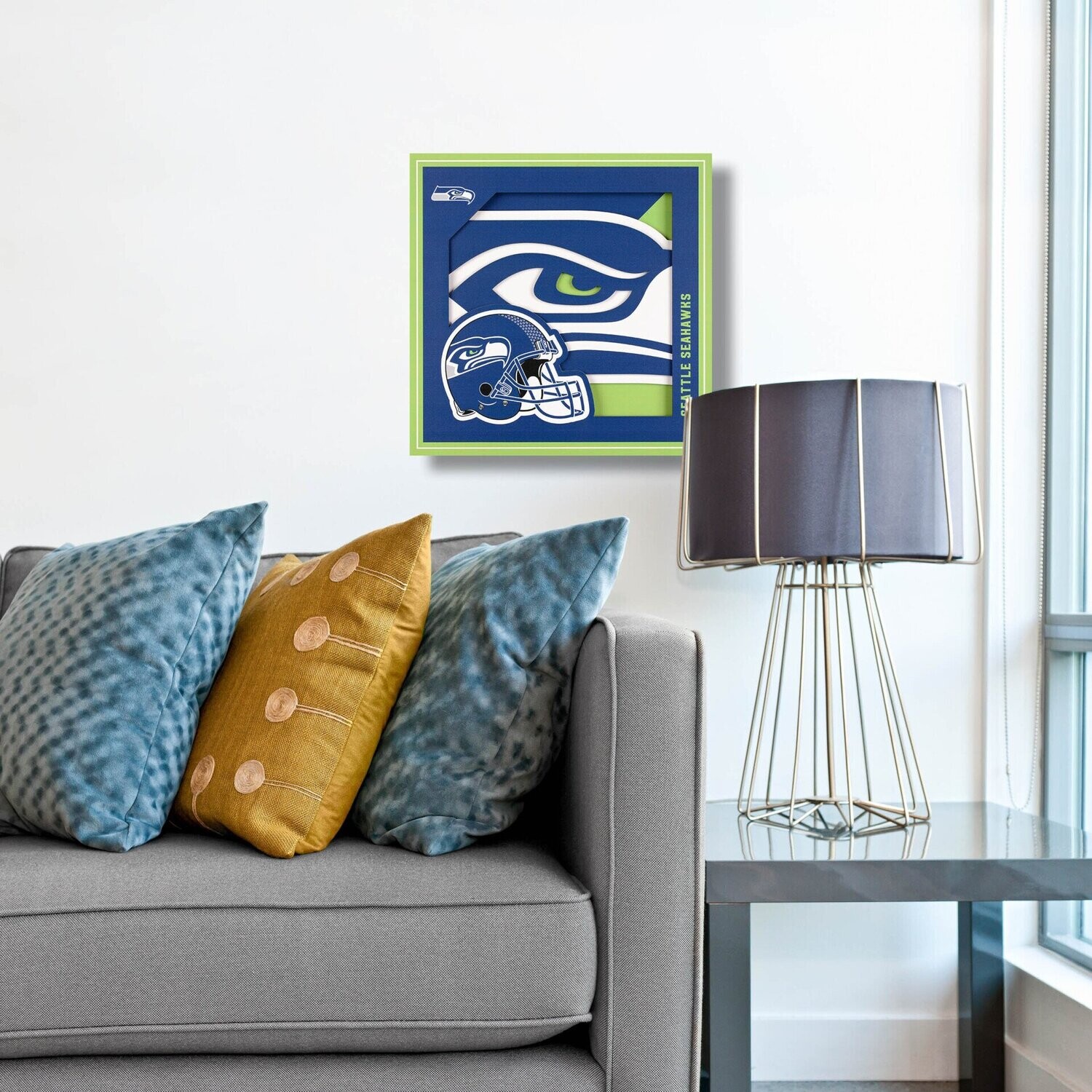 Seattle Seahawks 12" x 12" 3D Logo Series Wall Art