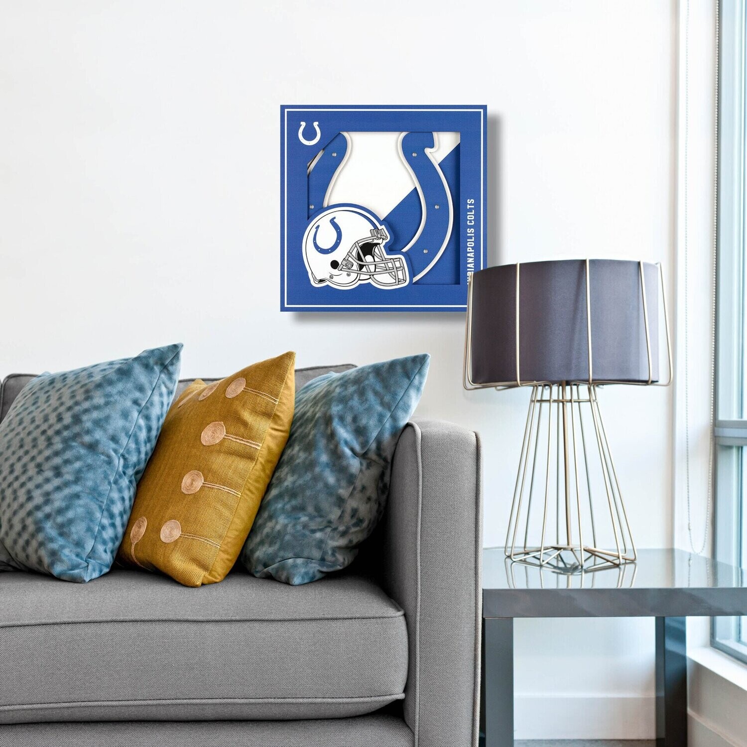 Indianapolis Colts 12" x 12" 3D Logo Series Wall Art