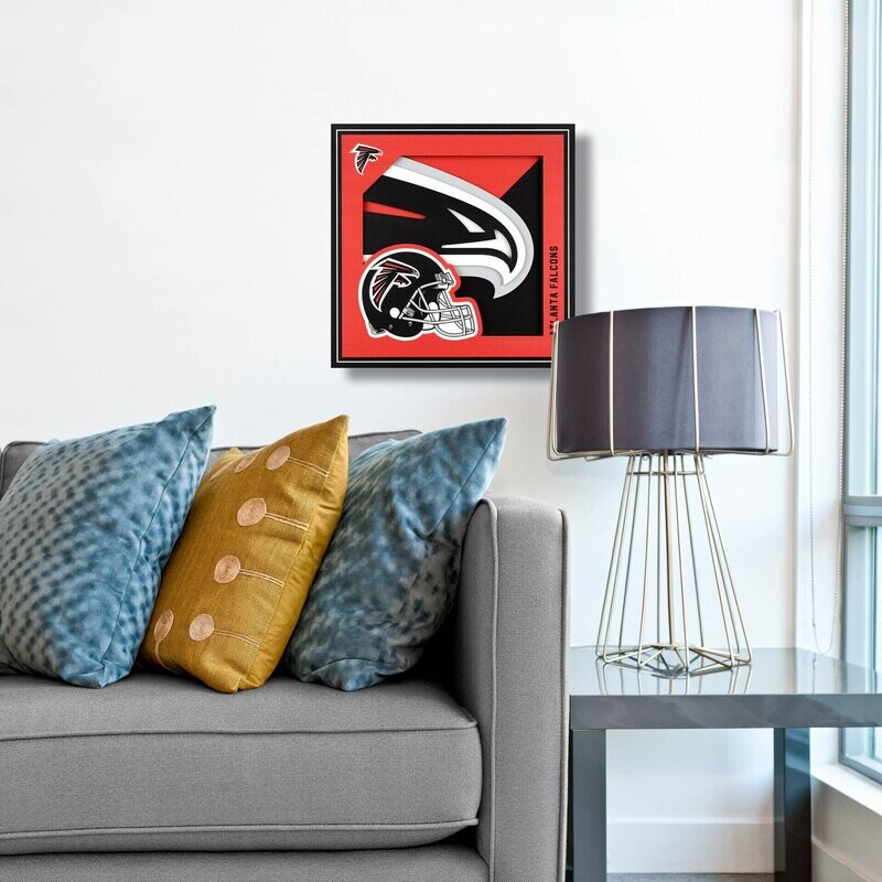 Atlanta Falcons 12" x 12" 3D Logo Series Wall Art