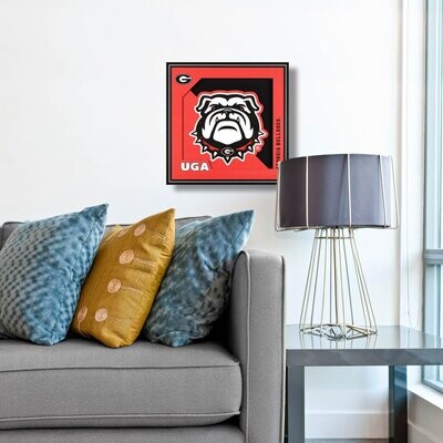 Georgia Bulldogs 12" x 12" 3D Logo Series Wall Art