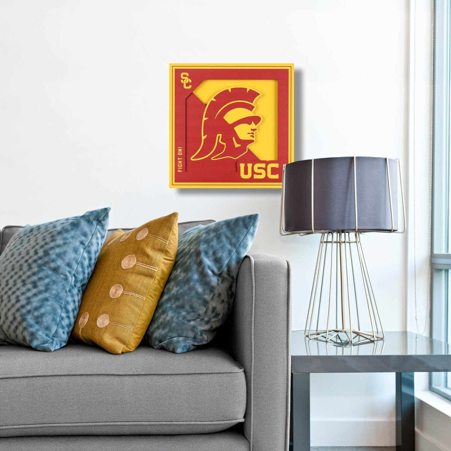 USC Trojans 12" x 12" 3D Logo Series Wall Art