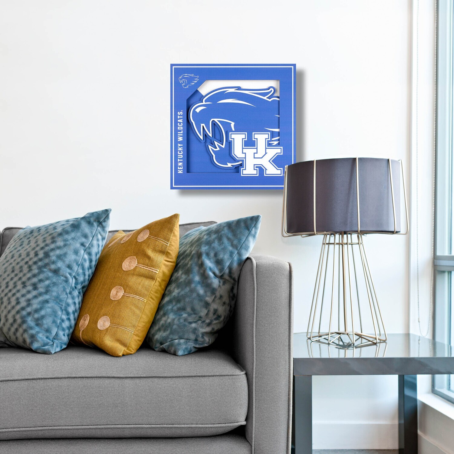 Kentucky Wildcats 12" x 12" 3D Logo Series Wall Art