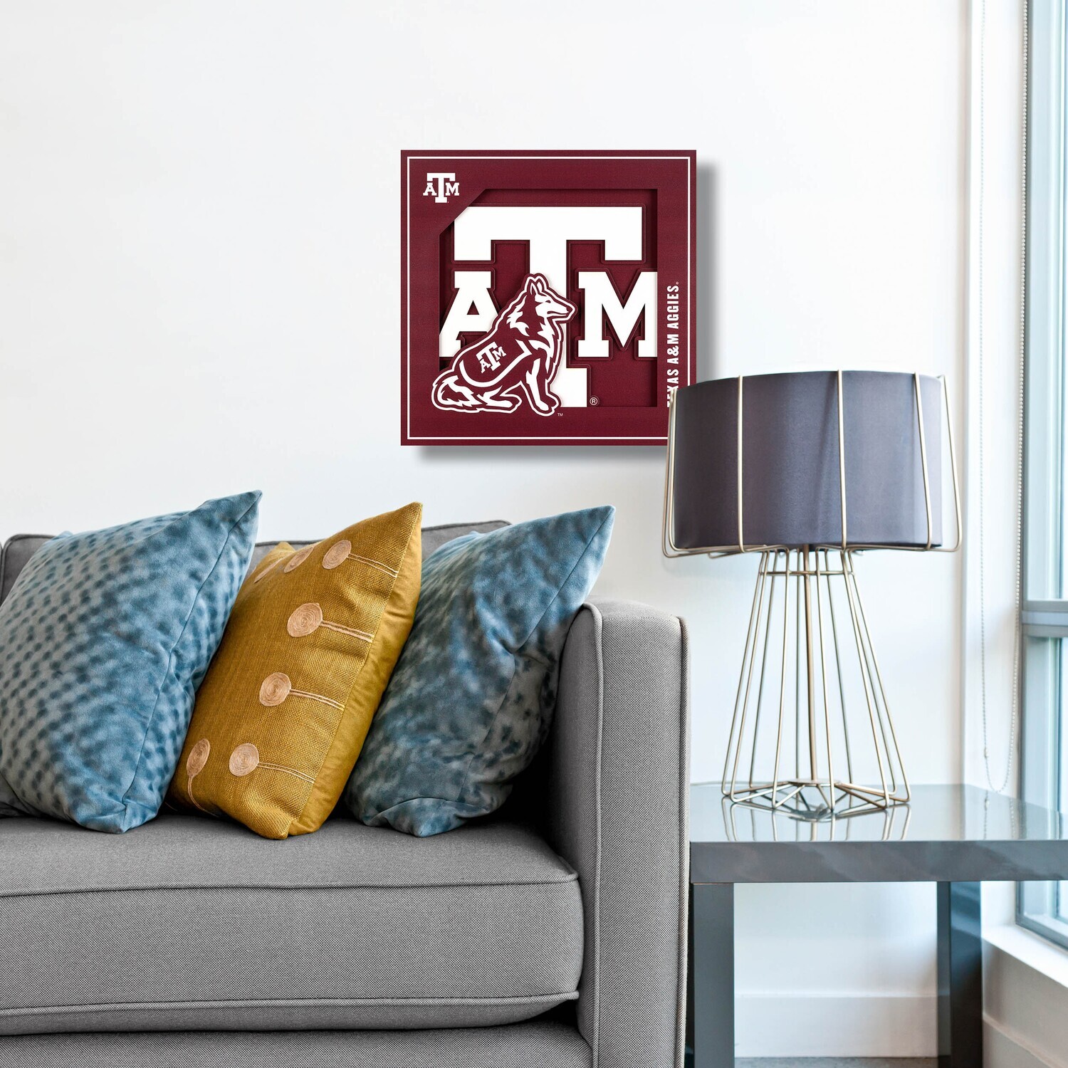 Texas A&M Aggies 12" x 12" 3D Logo Series Wall Art