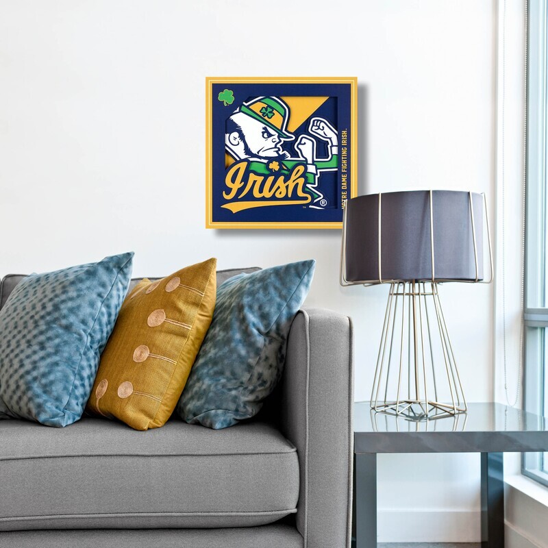 Notre Dame Fighting Irish 12" x 12" 3D Logo Series Wall Art