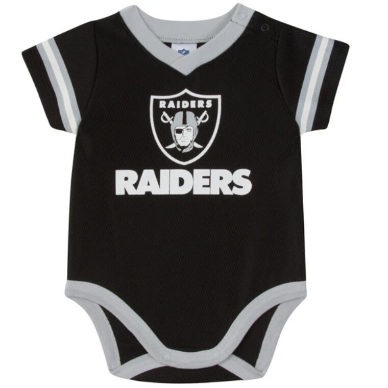 Las Vegas Raiders Gerber Baby Boys Jersey Bodysuit