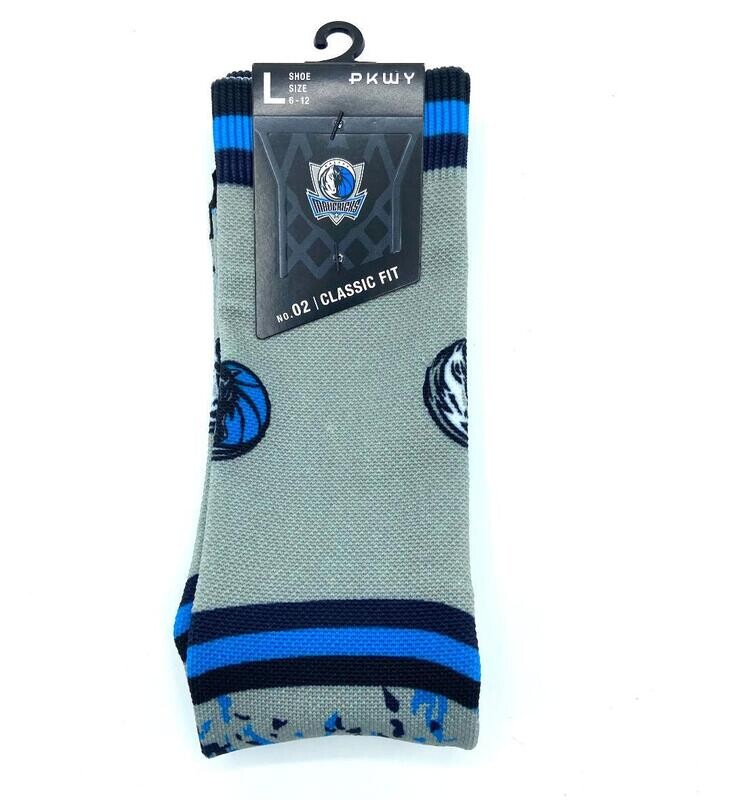 Dallas Mavericks Men's Blocked P Crew Socks