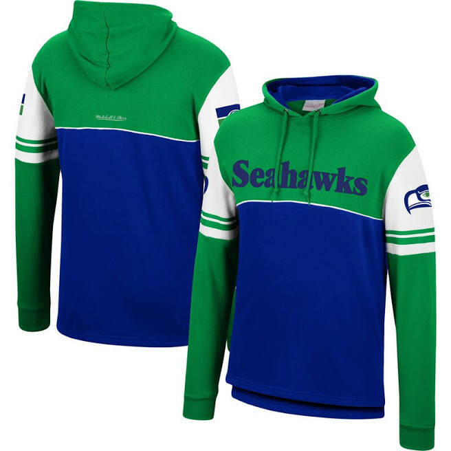 Seattle Seahawks Men’s Mitchell & Ness Home Advantage Pullover Hoodie