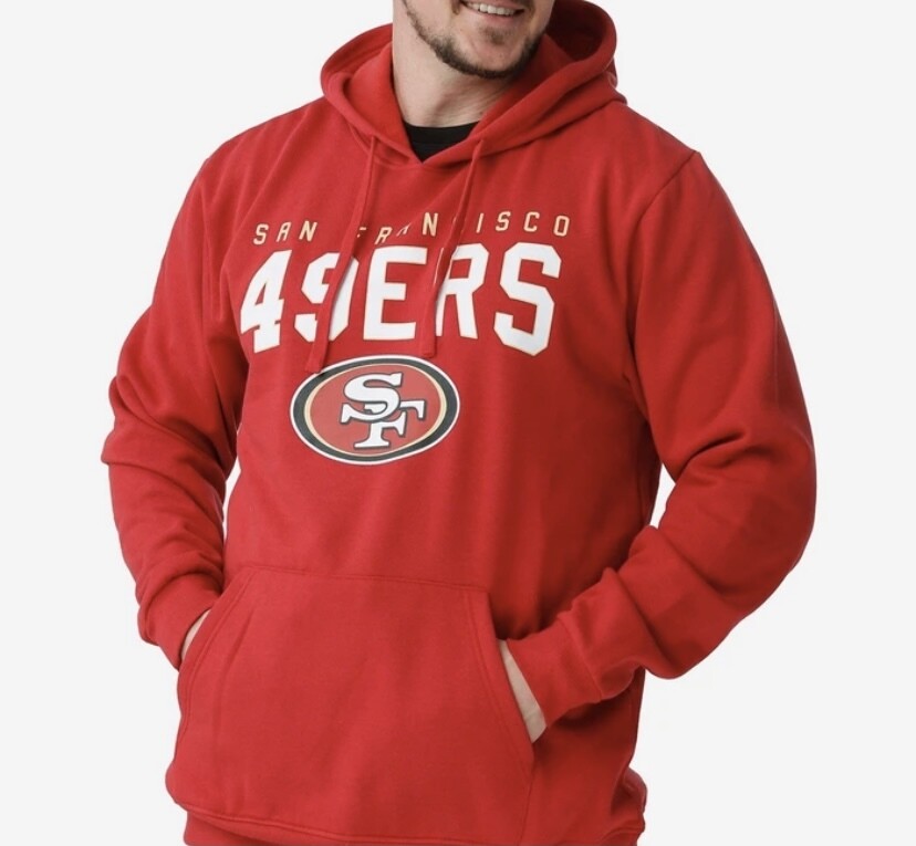 San Francisco 49ers Men's 47 Brand Red Pullover Jersey Hoodie