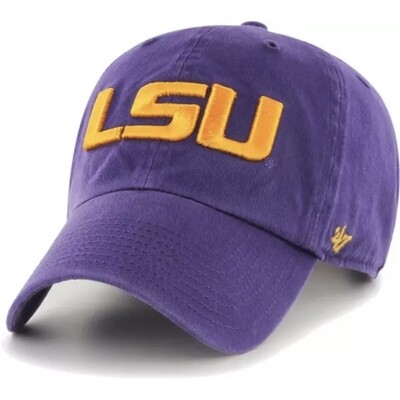 LSU Tigers Men’s 47 Brand Clean Up Adjustable Hat