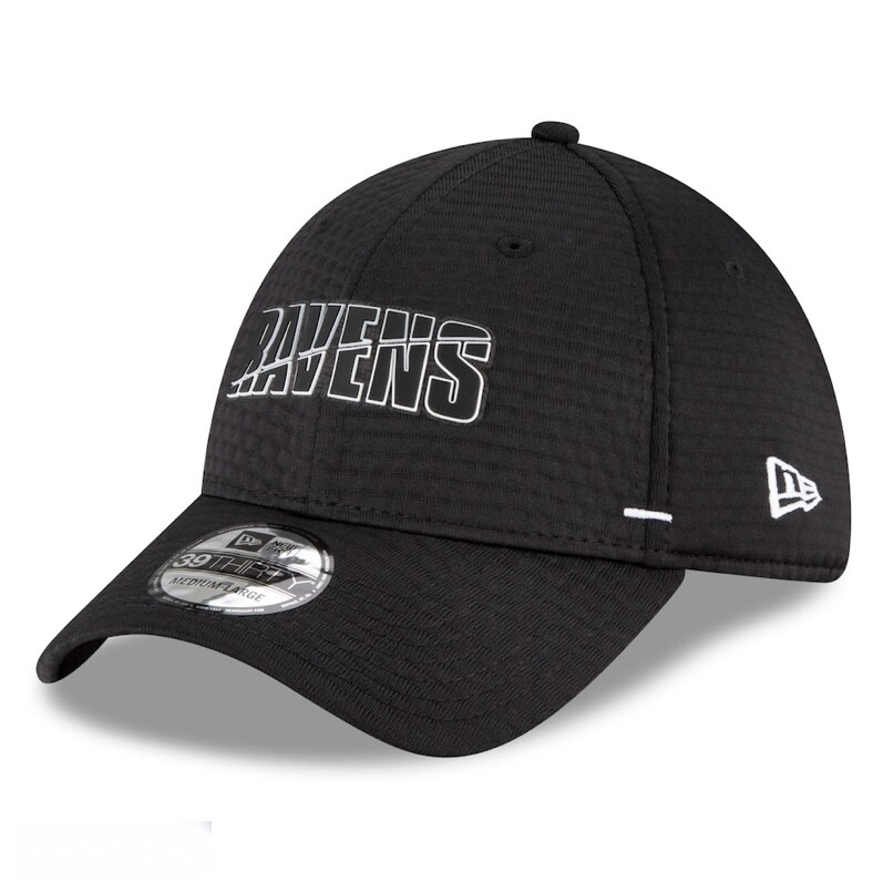 Baltimore Ravens Men's New Era 39Thirty Flex Fit Sideline Training Hat
