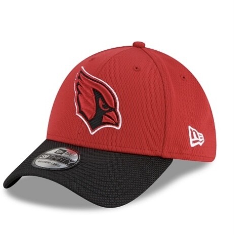 Arizona Cardinals Men's Red / Black New Era NFL Sideline Road 39Thirty Stretch Fit Hat