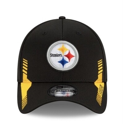 Pittsburgh Steelers Men's New Era NFL Sideline Home 39Thirty Stretch Fit Hat
