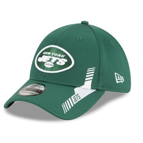 New York Jets Men's Green New Era NFL Sideline Home 39Thirty Stretch Fit Hat
