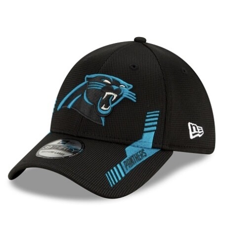 Carolina Panthers Men's New Era NFL Sideline Home 39Thirty Stretch Fit Hat