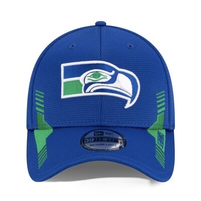 Seattle Seahawks Retro Men’s New Era NFL Sideline Home 39Thirty Stretch Fit Hat