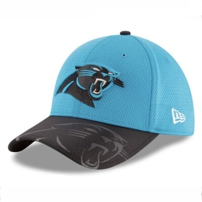 Carolina Panthers Men's New Era 39Thirty Flex Fit Sideline Hat