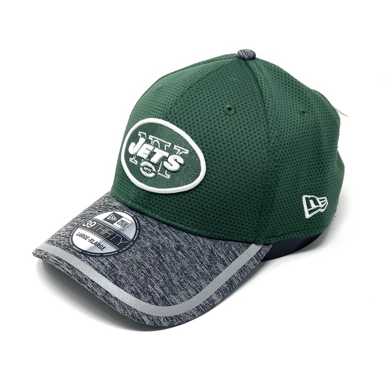 New York Jets Men's New Era 39Thirty Flex Fit On Field Hat