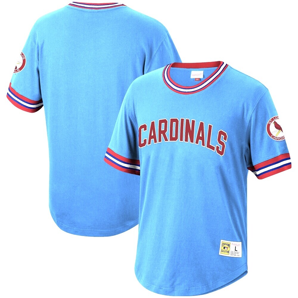 St. Louis Cardinals Men's Cooperstown Collection Wild Pitch Mitchell & Ness Jersey Shirt