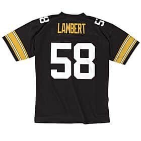 Pittsburgh Steelers Jack Lambert 1976 Black Men's Mitchell & Ness Legacy Jersey