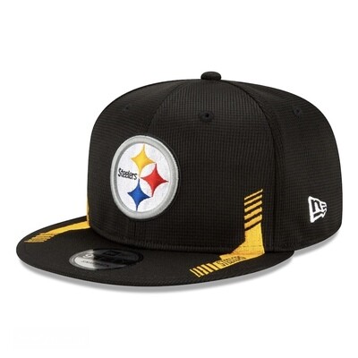 Pittsburgh Steelers Men's New Era Black NFL Sideline Home 9FIFTY Snapback Adjustable Hat