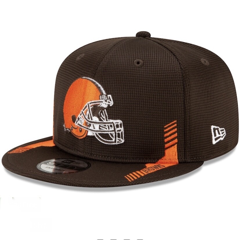 Cleveland Browns Men’s New Era Brown NFL Sideline Home 9FIFTY Snapback Adjustable Hat