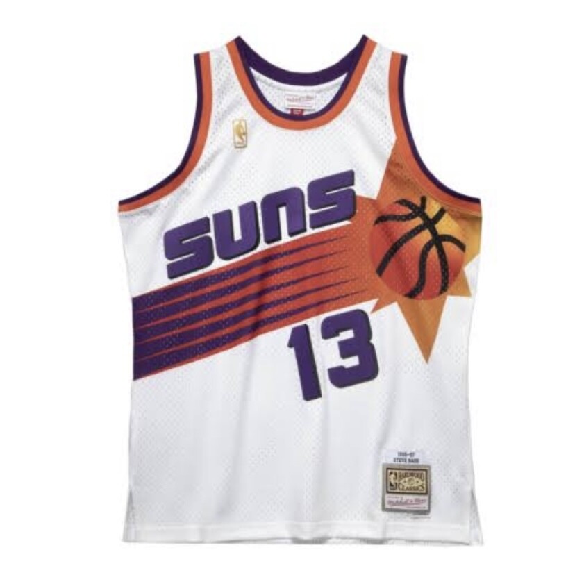 Phoenix Suns Steve Nash 1996-97 White Mitchell & Ness Men’s Swingman Jersey