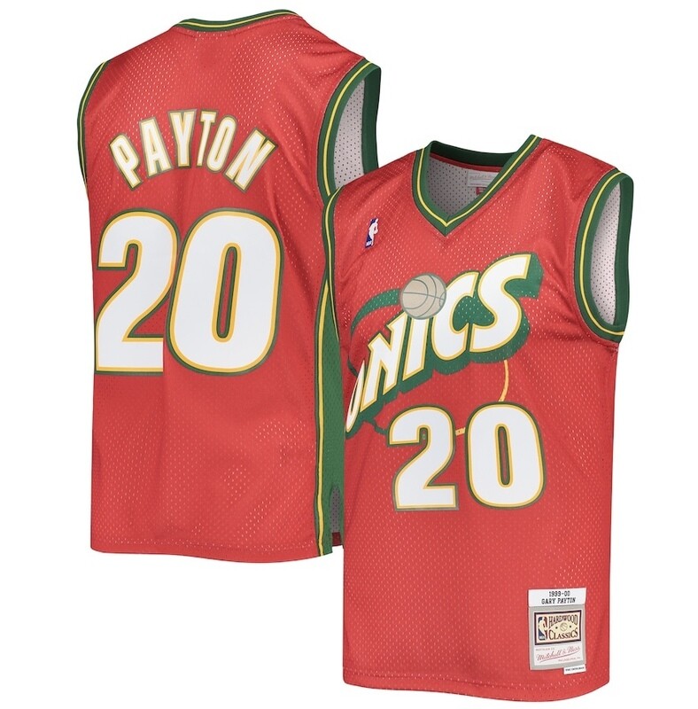 Seattle Supersonics Gary Payton 1999-00 Red Mitchell & Ness Men's Swingman Jersey