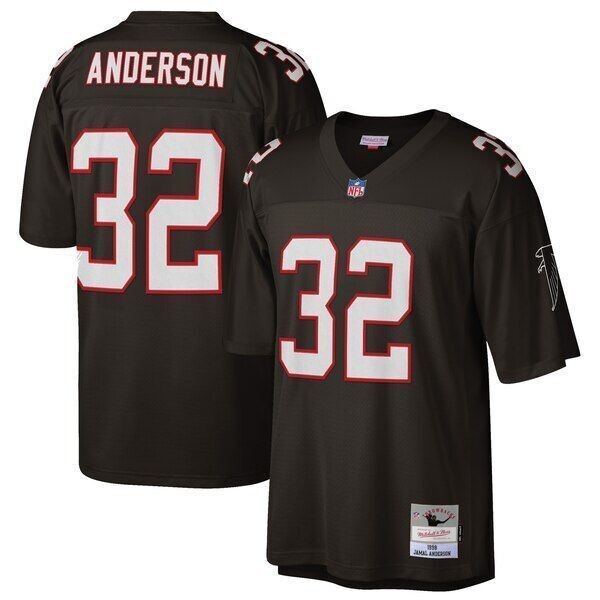 Atlanta Falcons Jamal Anderson 1998 Black Mitchell & Ness Men's Legacy Jersey