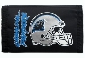 Carolina Panthers Nylon Tri-Fold Wallet