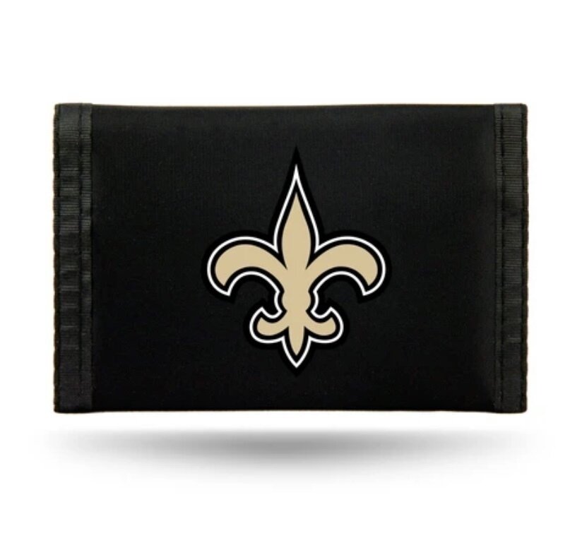 New Orleans Saints Nylon Tri-Fold Wallet