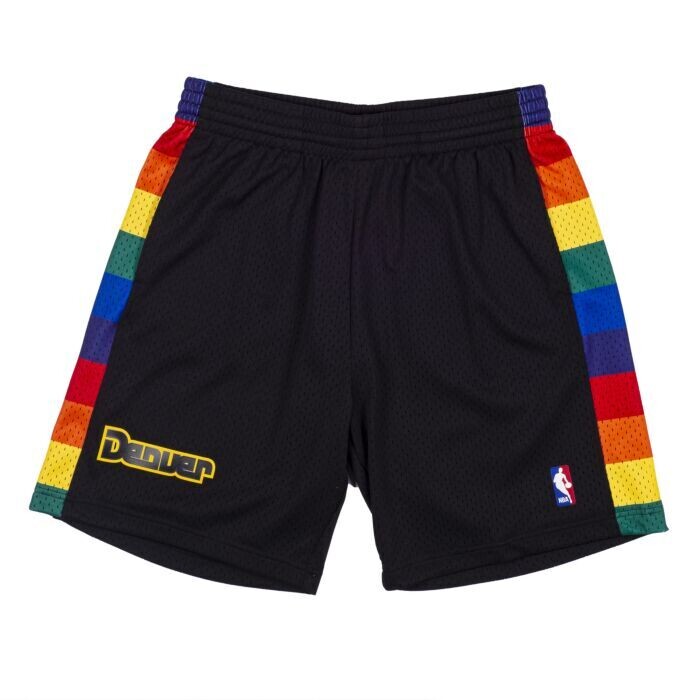 Denver Nuggets 1991 Men's Black Reload Mitchell & Ness Swingman Shorts