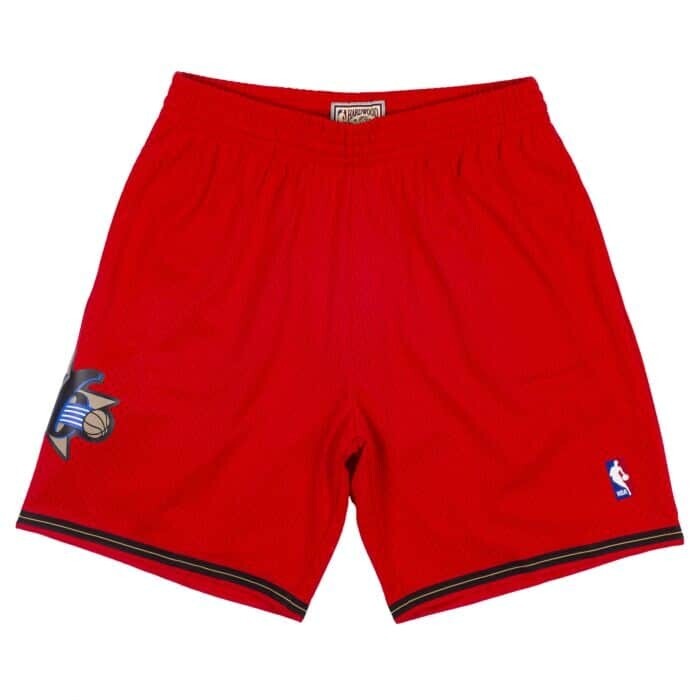Philadelphia 76ers 1999 Men's Red Reload Mitchell & Ness Swingman Shorts, Size: Small