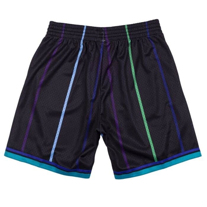 Charlotte Hornets 1992 Black Reload Swingman Shorts