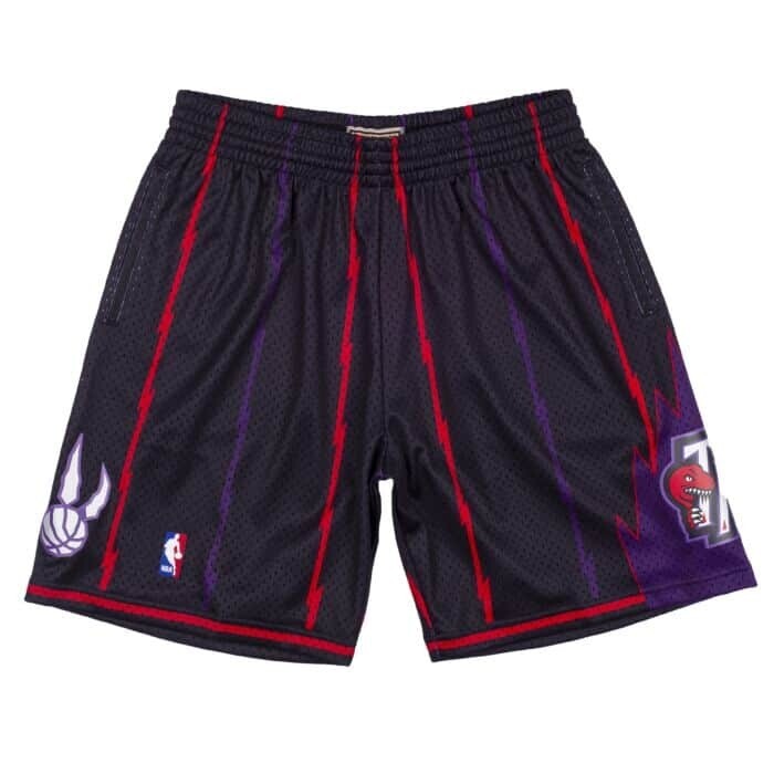 Toronto Raptors 1998 Men's Black Reload Mitchell & Ness Swingman Shorts