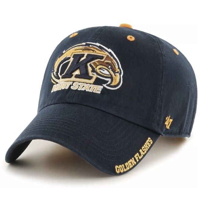 Kent State Golden Flashes Men's 47 Brand Clean Up Adjustable Hat