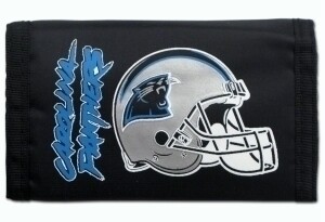 Carolina Panthers Nylon Tri-Fold Wallet