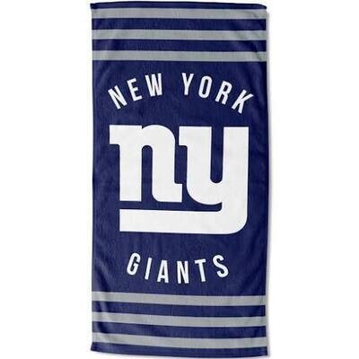 New York Giants Striped Beach Towel