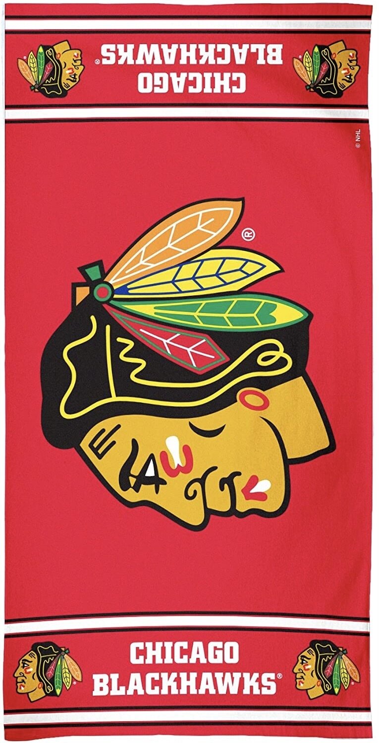 Chicago Blackhawks Logo Beach Towel