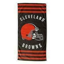 Cleveland Browns Striped Beach Towel Cleveland Browns Striped Beach Towel