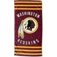 Washington Redskins Striped Beach Towel
