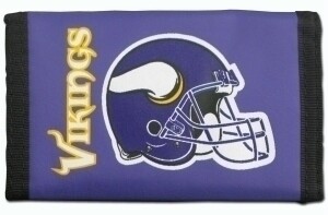 Minnesota Vikings Nylon Tri-Fold Wallet