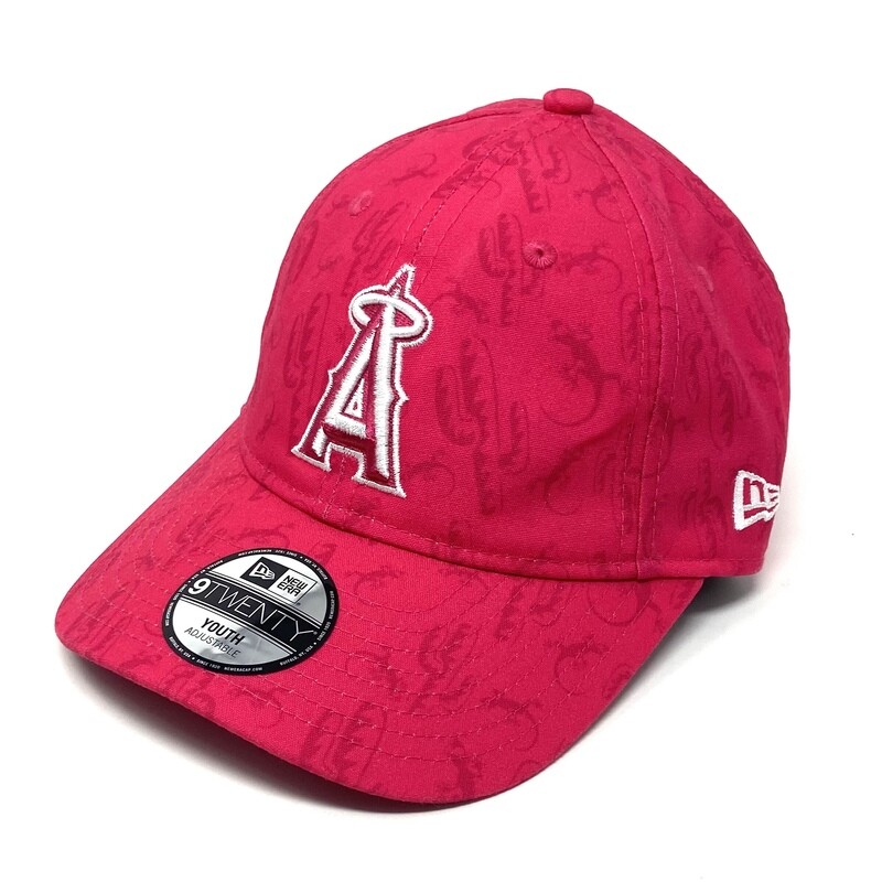 Los Angeles Angels Pink New Era 9Twenty Adjustable Youth Hat