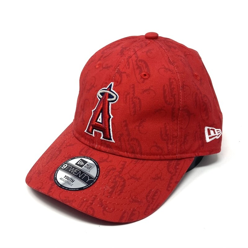 Los Angeles Angels Red New Era 9Twenty Adjustable Youth Hat