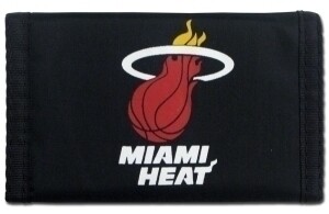 Miami Heat Nylon Tri-Fold Wallet