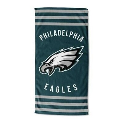 Philadelphia Eagles Striped Beach Towel