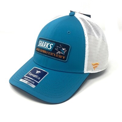 San Jose Sharks Men's Fanatics Iconic Defender Snapback Adjustable Hat