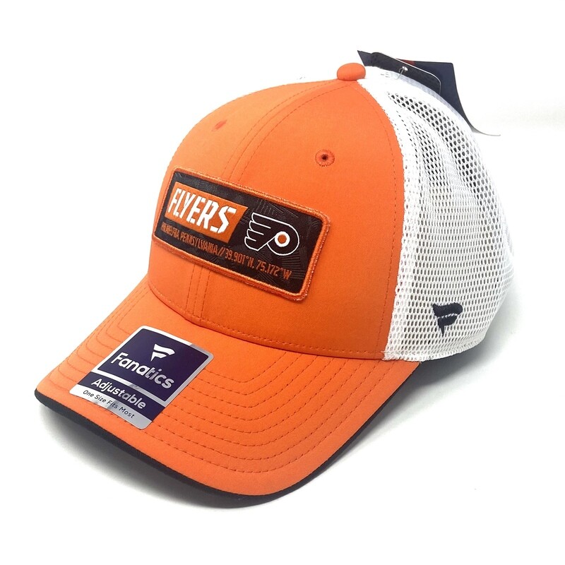 Philadelphia Flyers Men's Fanatics Iconic Defender Snapback Adjustable Hat