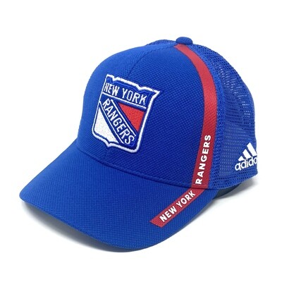 New York Rangers Men’s Adidas Mesh Back Structured Snapback Hat