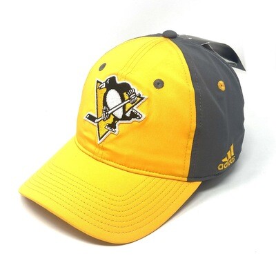 Pittsburgh Penguins Yellow Men’s Adidas Structured Coach Fitted Hat