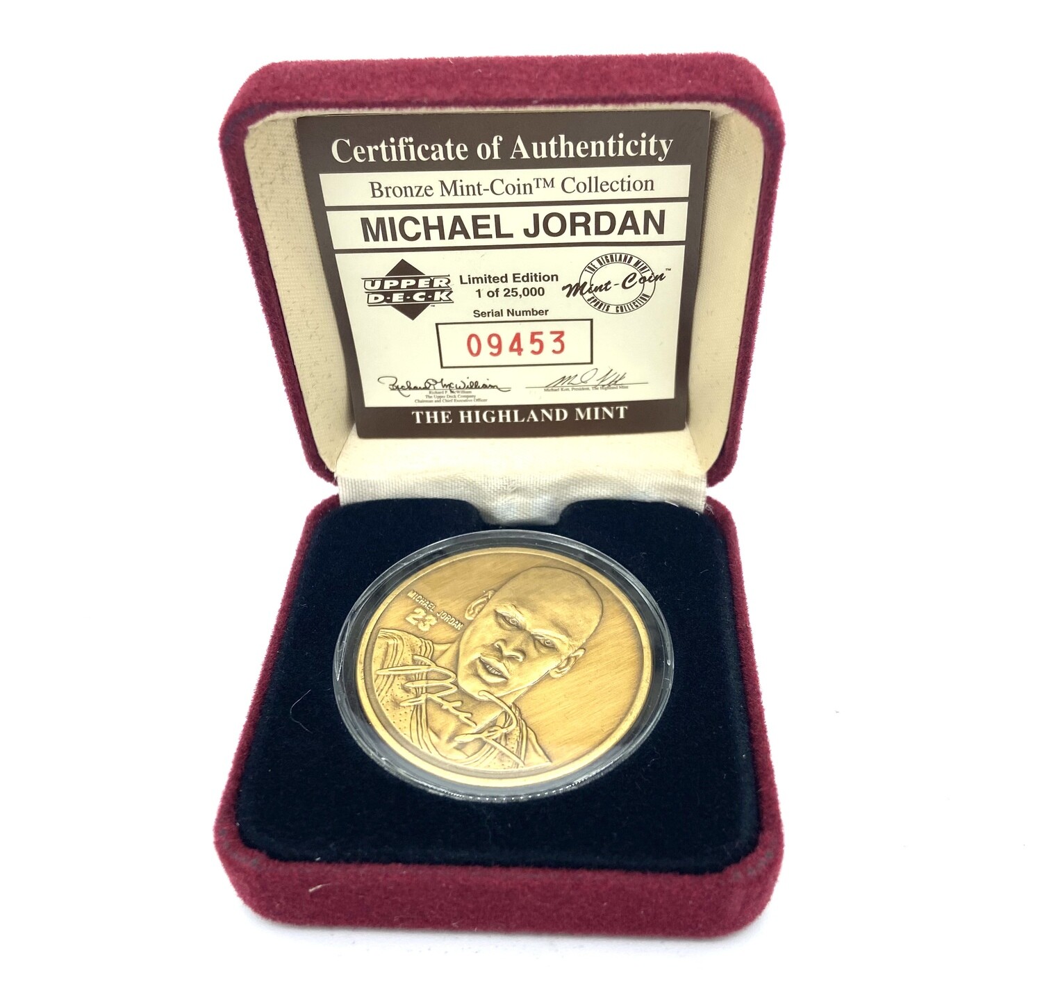 Chicago Bulls Michael Jordan Bronze Mint-Coin